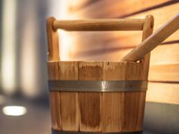 Saunabereich im Säntispark Private Spa mit warmem Ambiente